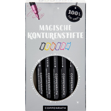 Magische Konturenstifte: 6 Farben - 100%