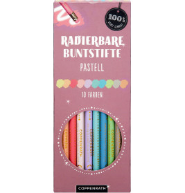 Radierbare Buntstifte Pastell - 100% sel