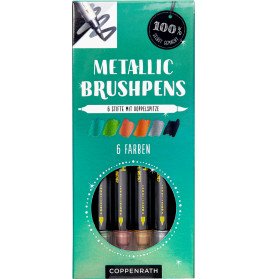 Metallic Brushpens: Grün - 100% selbst g