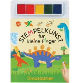 Stempelkunst für kleine Finger – Dinosaurier