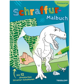 Schraffur-Malbuch- Dinosaurier