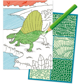 Schraffur-Malbuch- Dinosaurier