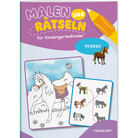 Malen und Rätseln für Kinder Bauernhof