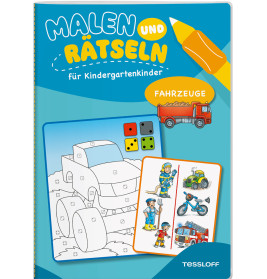 Malen und Raetseln für Kinder- kinder Fahrzeuge
