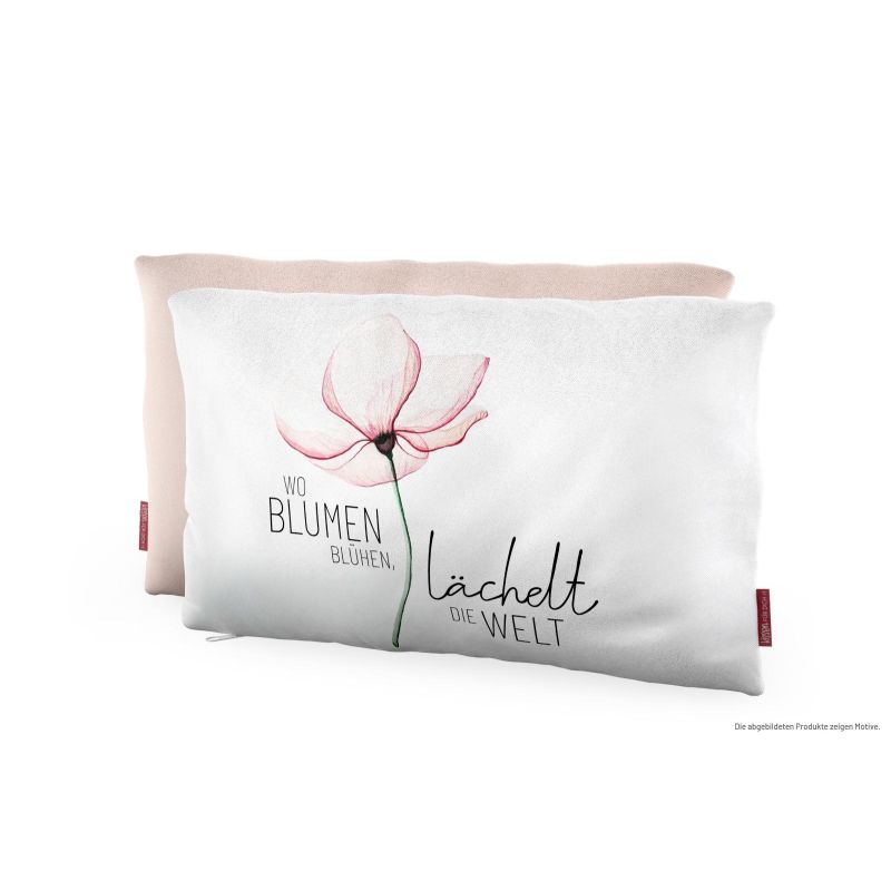 Deko Kissen Blüte Lovely Greet ings FÜR DICH