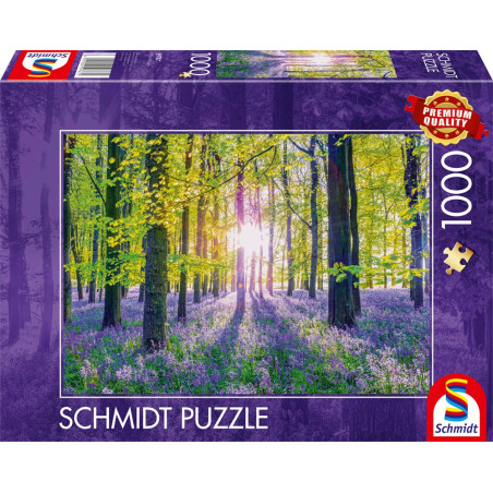 Zarte Glockenblumen im Wald, Puzzle 1.000 Teile