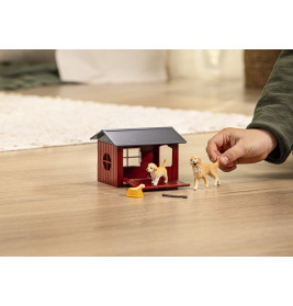 Hundehütte mit Goldenretrievern