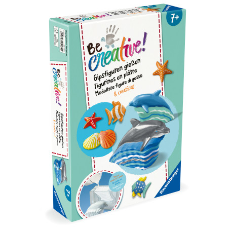 Bastelset DIY Gipsfiguren gieß enf Delphin