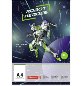 Malblock A4 100g 75 Blatt Robo r Hero