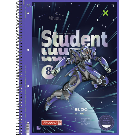 Collegeblock A4 Lin.27 90g Rob ot Hero