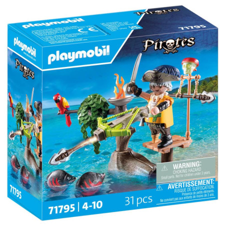 PLAYMOBIL 71795 Pirat mit Balliste