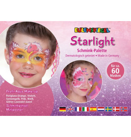 Eulenspiegel 206300 Starlight - Schminkpalette mit Anleitung