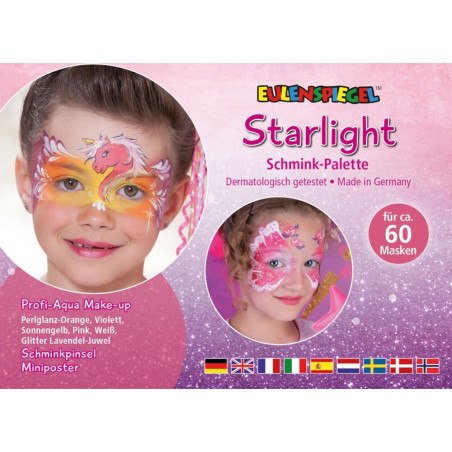 Eulenspiegel 206300 Starlight - Schminkpalette mit Anleitung