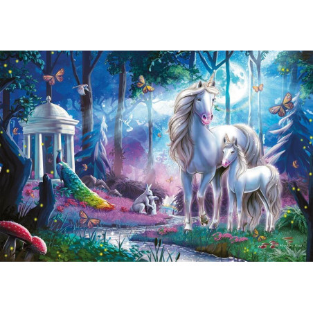 KIPU 200Teile Einhornstute mit Fohlen