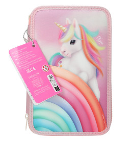Ylvi 3 Fach Federtasche Farbwolke