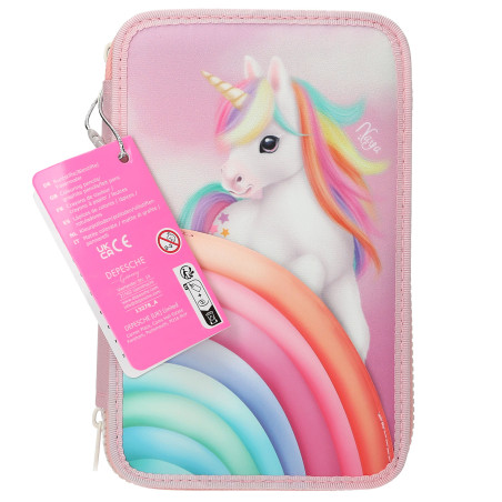 Ylvi 3 Fach Federtasche Farbwolke