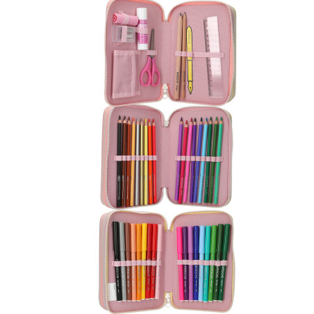 Ylvi 3 Fach Federtasche Farbwolke