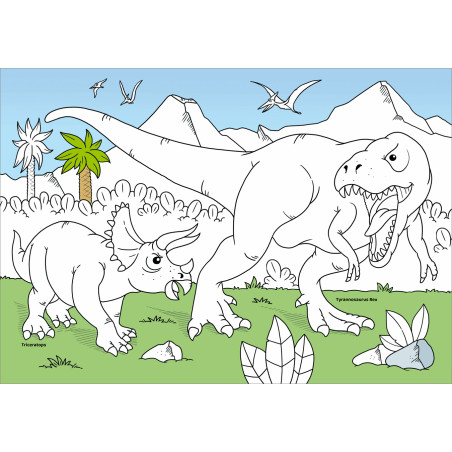 Dinostark! Rätsel-und Malspaß Dinostark