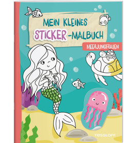 Mein kleines Sticker-Malbuch. Meerjungfrauen