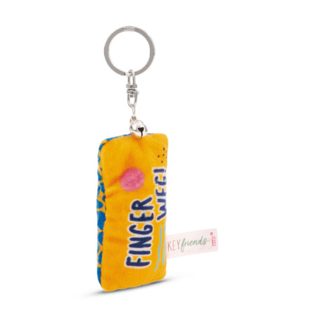 Schlüsselanhänger Mini Plüschkissen Finger weg