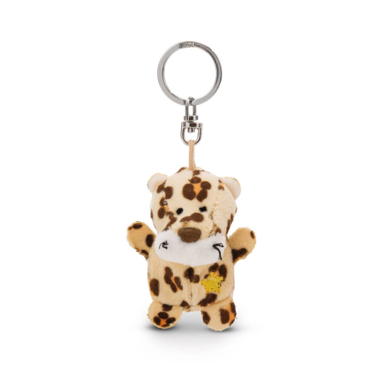 Schlüsselanhänger Leopard mit Stern 5cm
