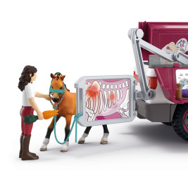 Mobile Tieraerztin mit Anhänger