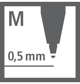 Kugelschreibermine 0,5mm blau
