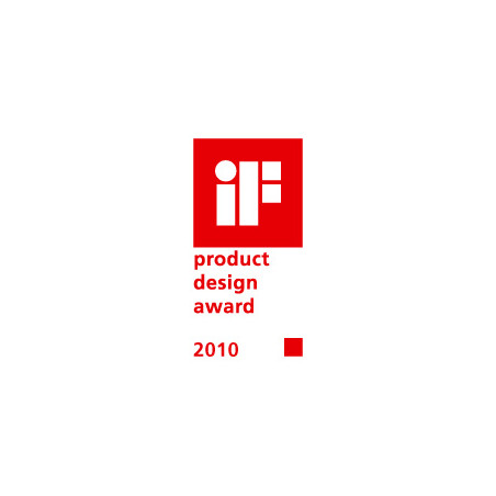 IF product design award 2010 Logo in Rot auf weißem Hintergrund.