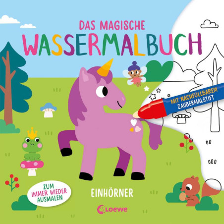 Das magische Wassermalbuch - Einhörner
