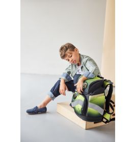 Schulranzen-Set black/green