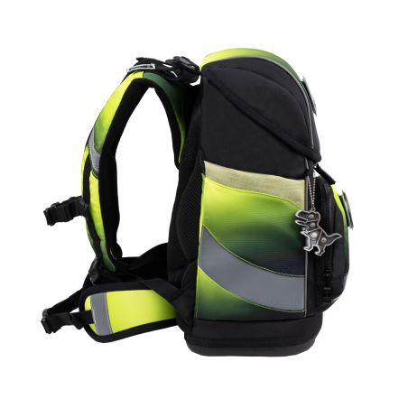 Schulranzen-Set black/green