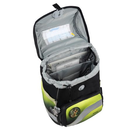 Schulranzen-Set black/green