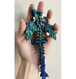 Kristall-Drache mit Flügeln - Kristalltier