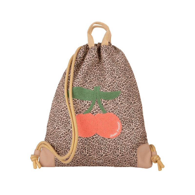City Bag Leopard Cherry