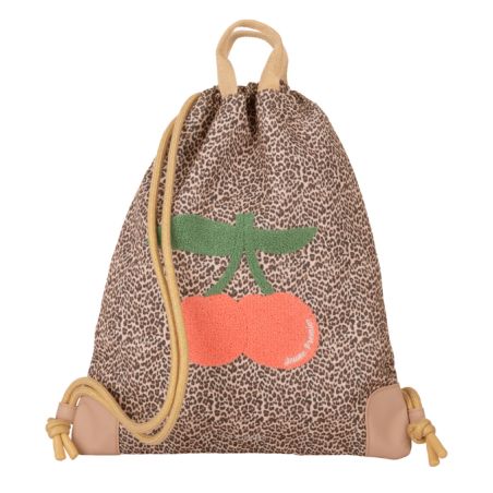 City Bag Leopard Cherry