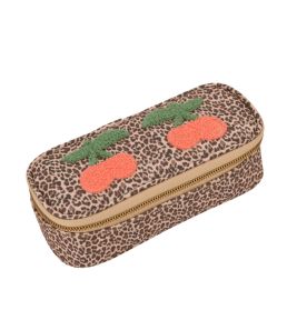 Pencil Box Leopard Cherry
