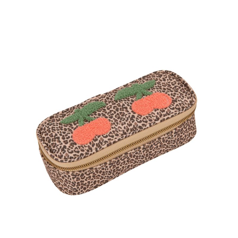 Pencil Box Leopard Cherry