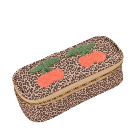 Pencil Box Leopard Cherry