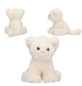 TOPModel Plüsch Katze weiß 16cm