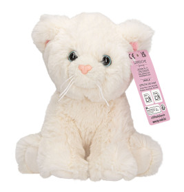 TOPModel Plüsch Katze weiß 16cm