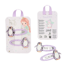 Princess Mimi Haarspangen Glitzer Motiv