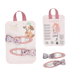 Princess Mimi Haarspangen Glitzer Motiv