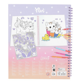 Ylvi Malbuch mit Einhorn Paill etten
