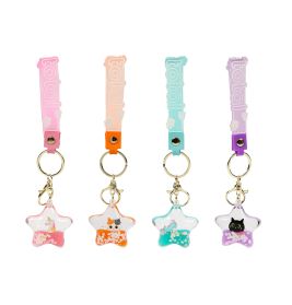 Schlüsselanhänger sternförmig Liquid sortiert