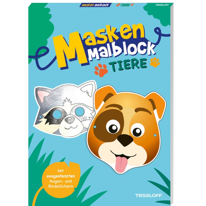 Masken-Malblock Tiere