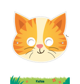 Masken-Malblock Tiere