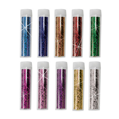 Glitzer 10 Farben - biologisch abbaubar