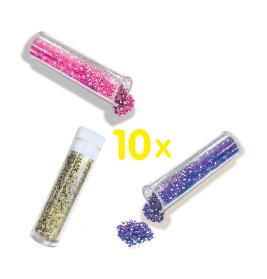 Glitzer 10 Farben - biologisch abbaubar
