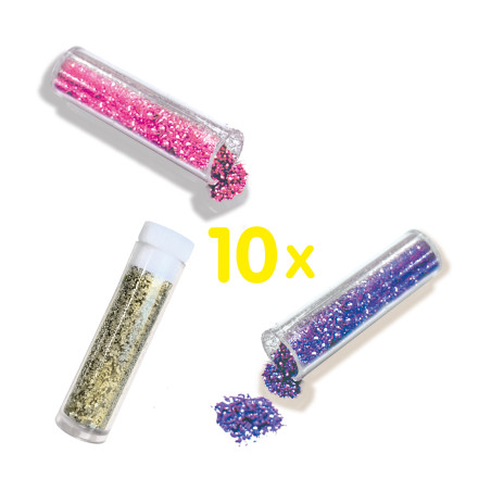 Glitzer 10 Farben - biologisch abbaubar