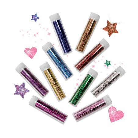 Glitzer 10 Farben - biologisch abbaubar